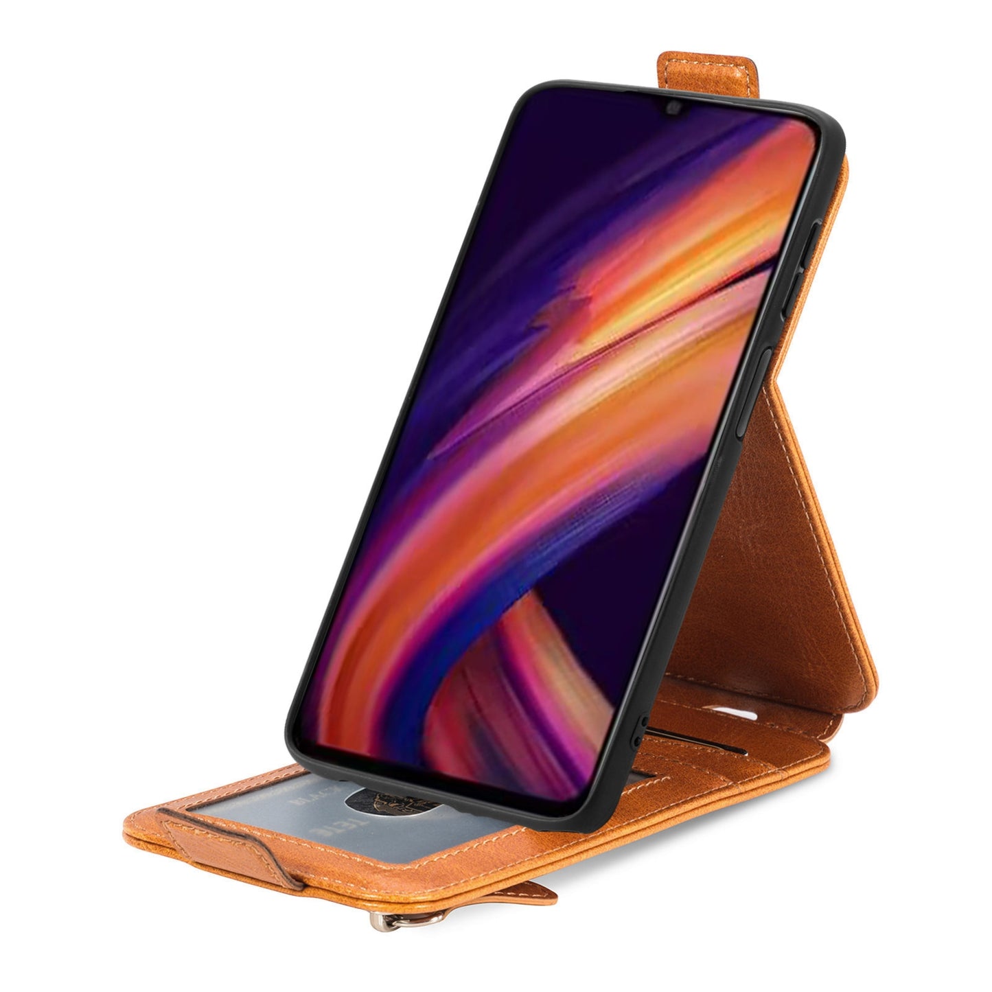 Samsung Galaxy A25 5G Zipper Wallet Case - Vertical Flip Leather Phone Cover with Multiple Card Slots and Stand