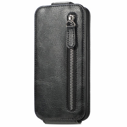 OPPO A78 4G Zipper Wallet Case - Vertical Flip Leather Phone Cover with Multiple Card Slots and Stand