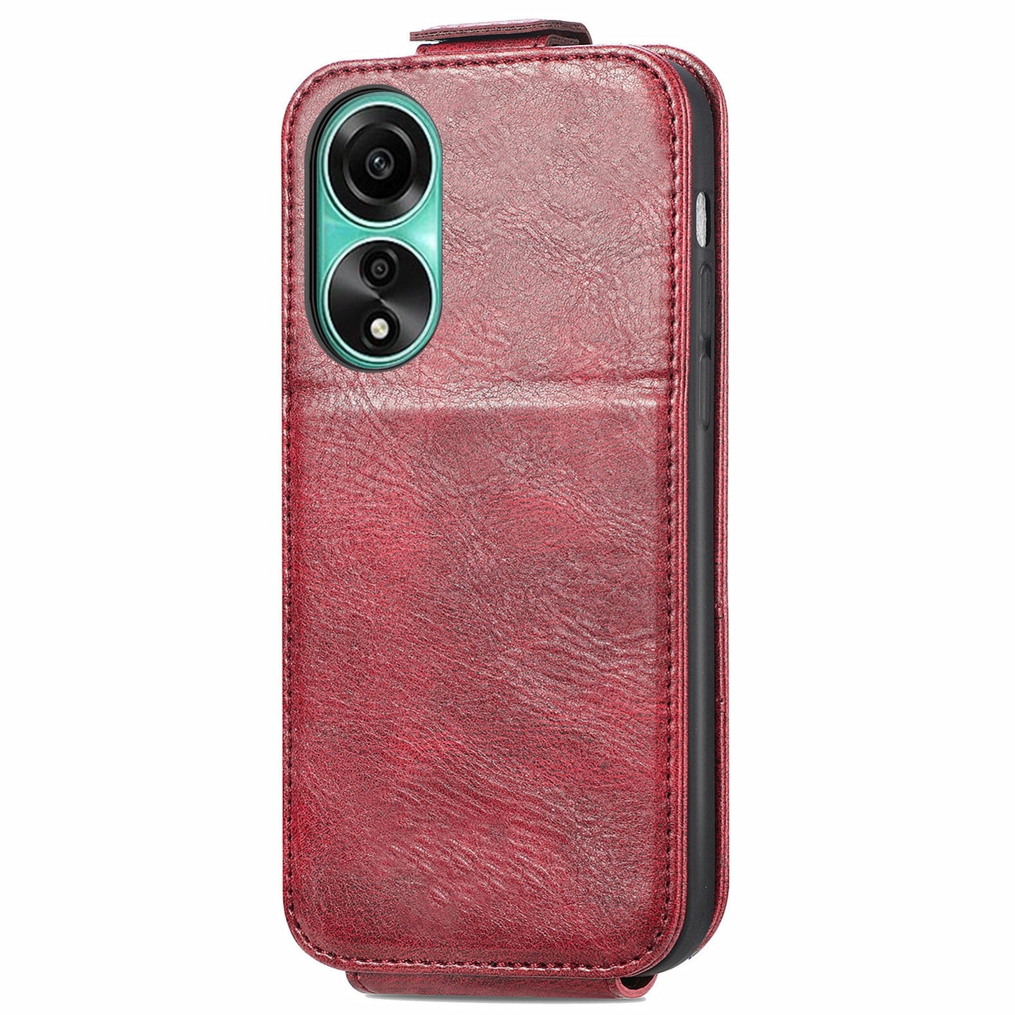 OPPO A78 4G Zipper Wallet Case - Vertical Flip Leather Phone Cover with Multiple Card Slots and Stand