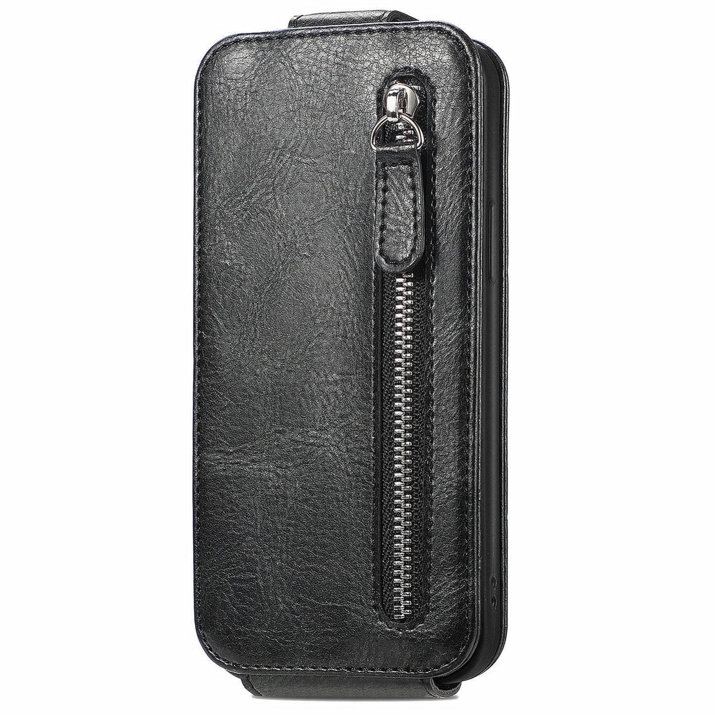 Realme 12 Pro+ Zipper Wallet Case - Vertical Flip Leather Phone Cover with Multiple Card Slots and Stand