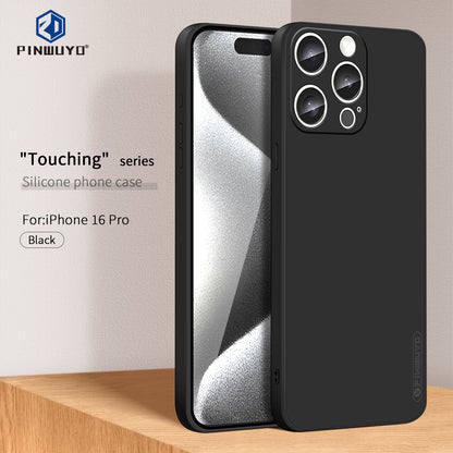 iPhone 16 Pro Phone Case - Liquid Silicone TPU Protective Cover with Anti-Scratch, Shockproof Design, Fingerprint Resistant & Soft Grip Feel