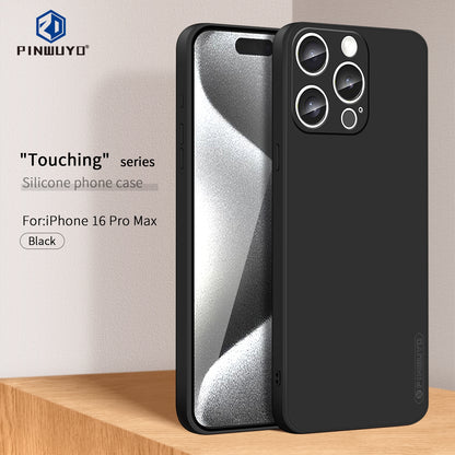 iPhone 16 Pro Max Phone Case - Liquid Silicone TPU Protective Cover with Anti-Scratch, Shockproof Design, Fingerprint Resistant & Soft Grip Feel