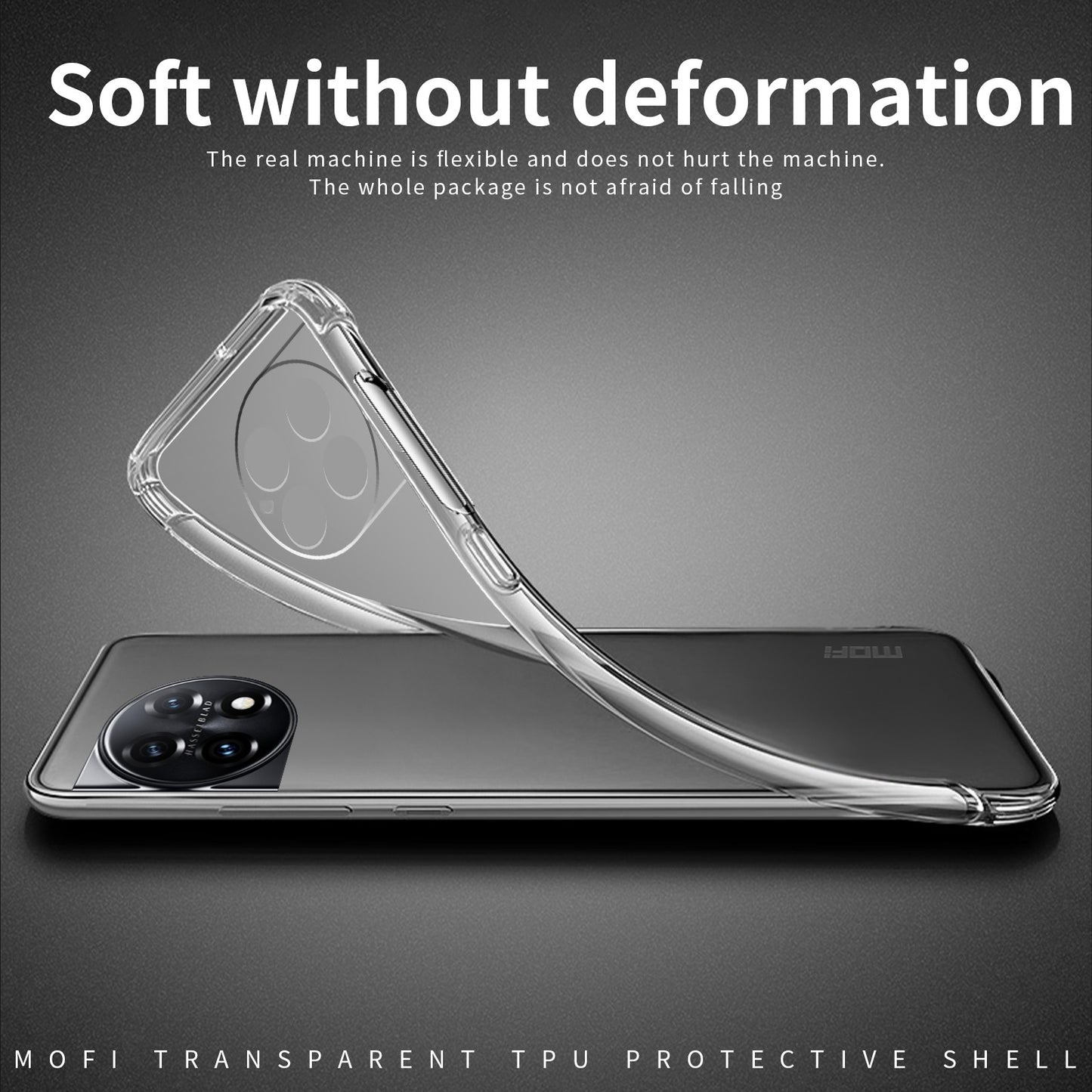 OnePlus Ace 2 Pro Clear TPU Case - Ultra-Thin, Shockproof, Anti-Yellowing Transparent Soft Protective Cover with Precise Cutouts, Scratch Resistance & Lightweight Design