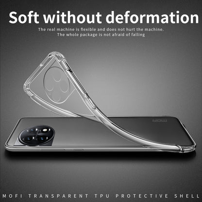 OnePlus Ace 2 Pro Clear TPU Case - Ultra-Thin, Shockproof, Anti-Yellowing Transparent Soft Protective Cover with Precise Cutouts, Scratch Resistance & Lightweight Design
