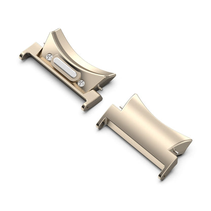 Starlight Curved Metal Watch Band Connector for Samsung Galaxy Watch6 / 6 Classic 22mm - Stainless Steel, 1 Pair