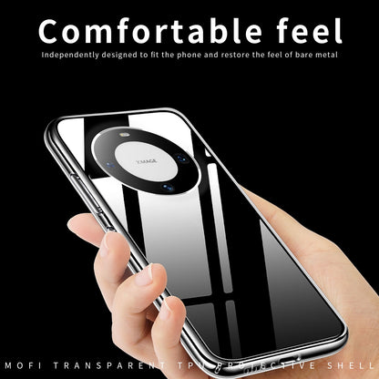 Huawei Mate 60 Pro Clear TPU Case - Ultra-Thin, Shockproof, Anti-Yellowing Transparent Soft Protective Cover with Precise Cutouts, Scratch Resistance & Lightweight Design
