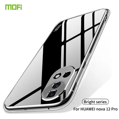 Huawei nova 12 Pro Clear TPU Case - Ultra-Thin, Shockproof, Anti-Yellowing Transparent Soft Protective Cover with Precise Cutouts, Scratch Resistance & Lightweight Design