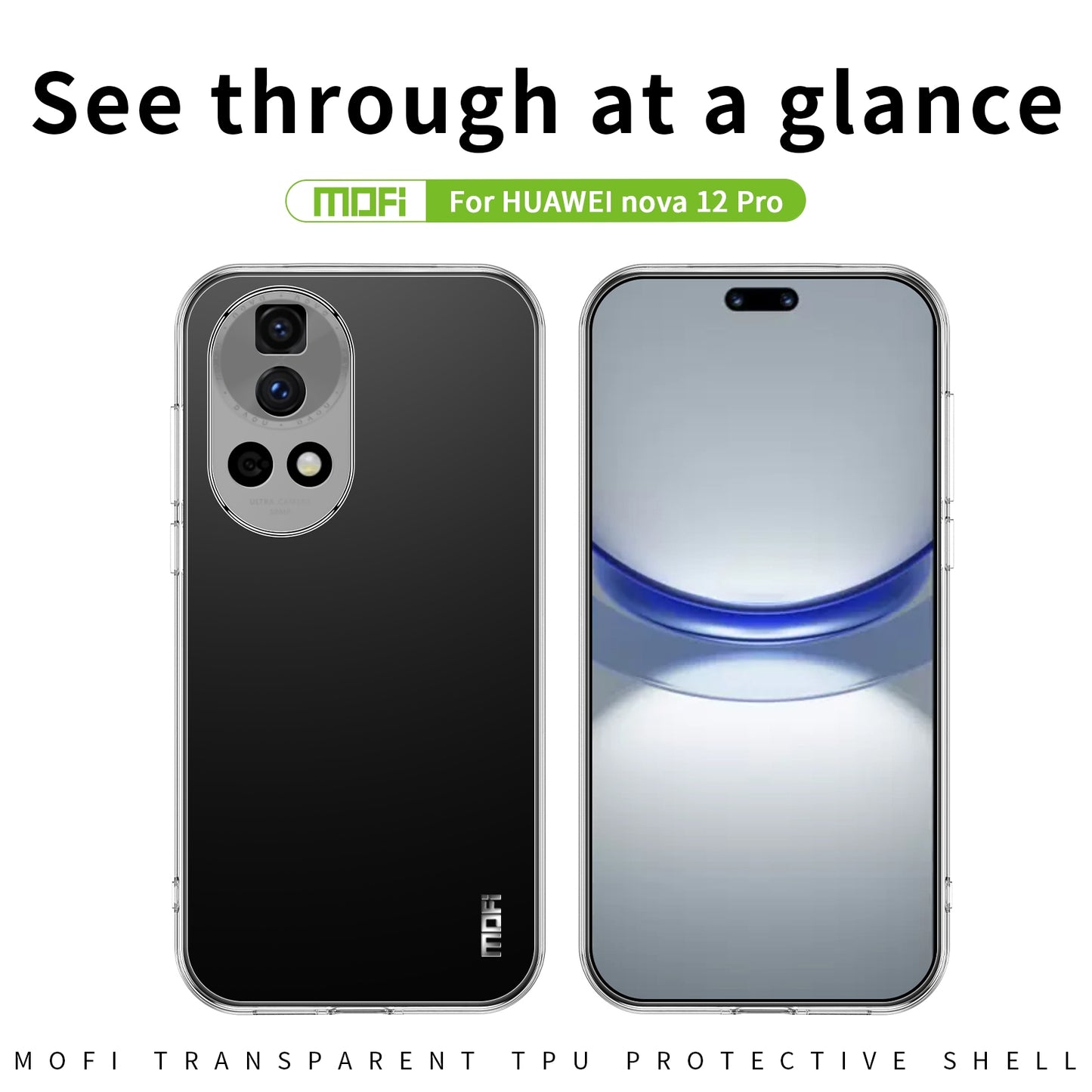 Huawei nova 12 Ultra Clear TPU Case - Ultra-Thin, Shockproof, Anti-Yellowing Transparent Soft Protective Cover with Precise Cutouts, Scratch Resistance & Lightweight Design