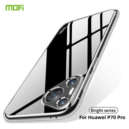Huawei Pura 70 Pro Clear TPU Case - Ultra-Thin, Shockproof, Anti-Yellowing Transparent Soft Protective Cover with Precise Cutouts, Scratch Resistance & Lightweight Design