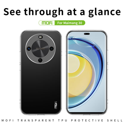 Huawei Maimang 30 Clear TPU Case - Ultra-Thin, Shockproof, Anti-Yellowing Transparent Soft Protective Cover with Precise Cutouts, Scratch Resistance & Lightweight Design