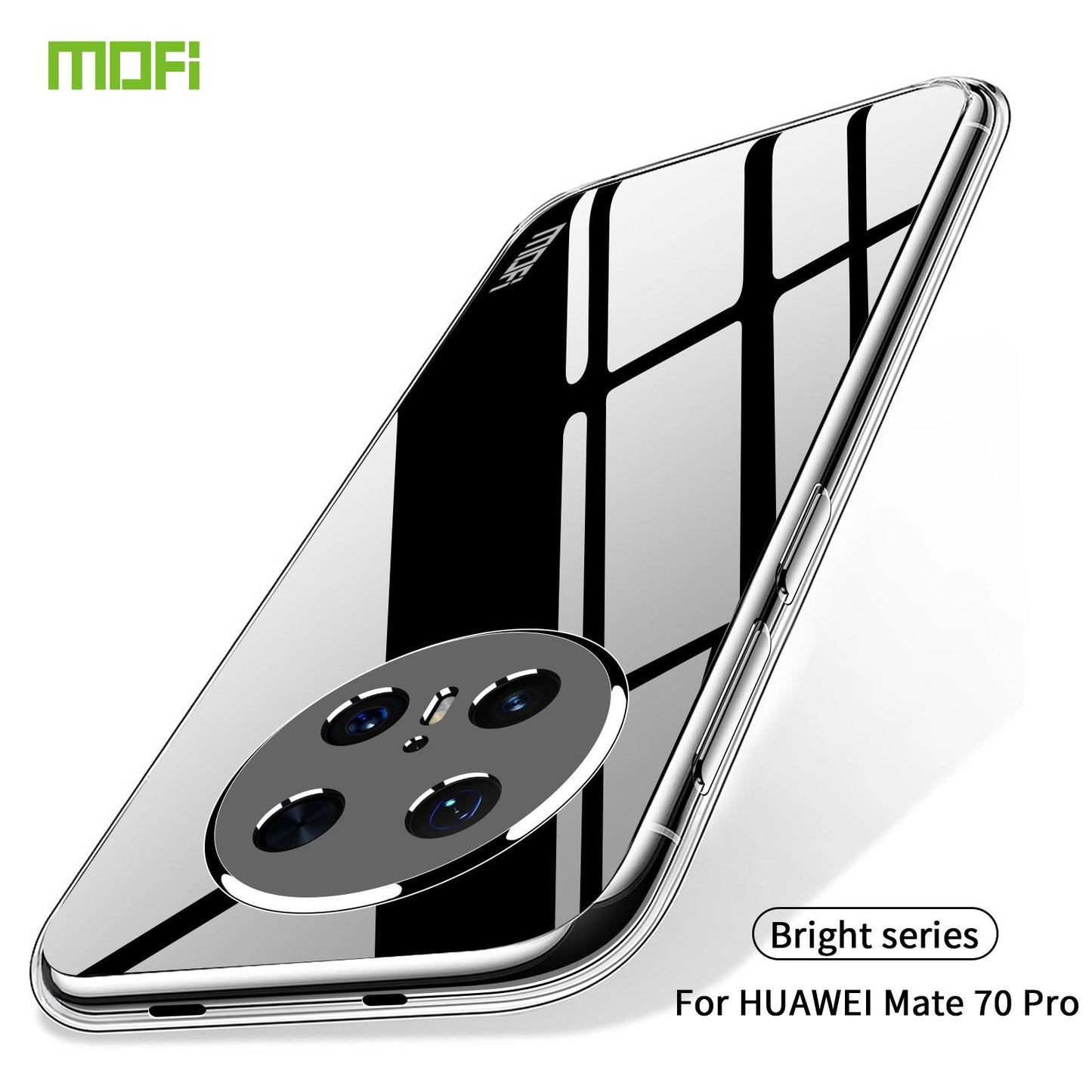 Huawei Mate 70 Pro Clear TPU Case - Ultra-Thin, Shockproof, Anti-Yellowing Transparent Soft Protective Cover with Precise Cutouts, Scratch Resistance & Lightweight Design