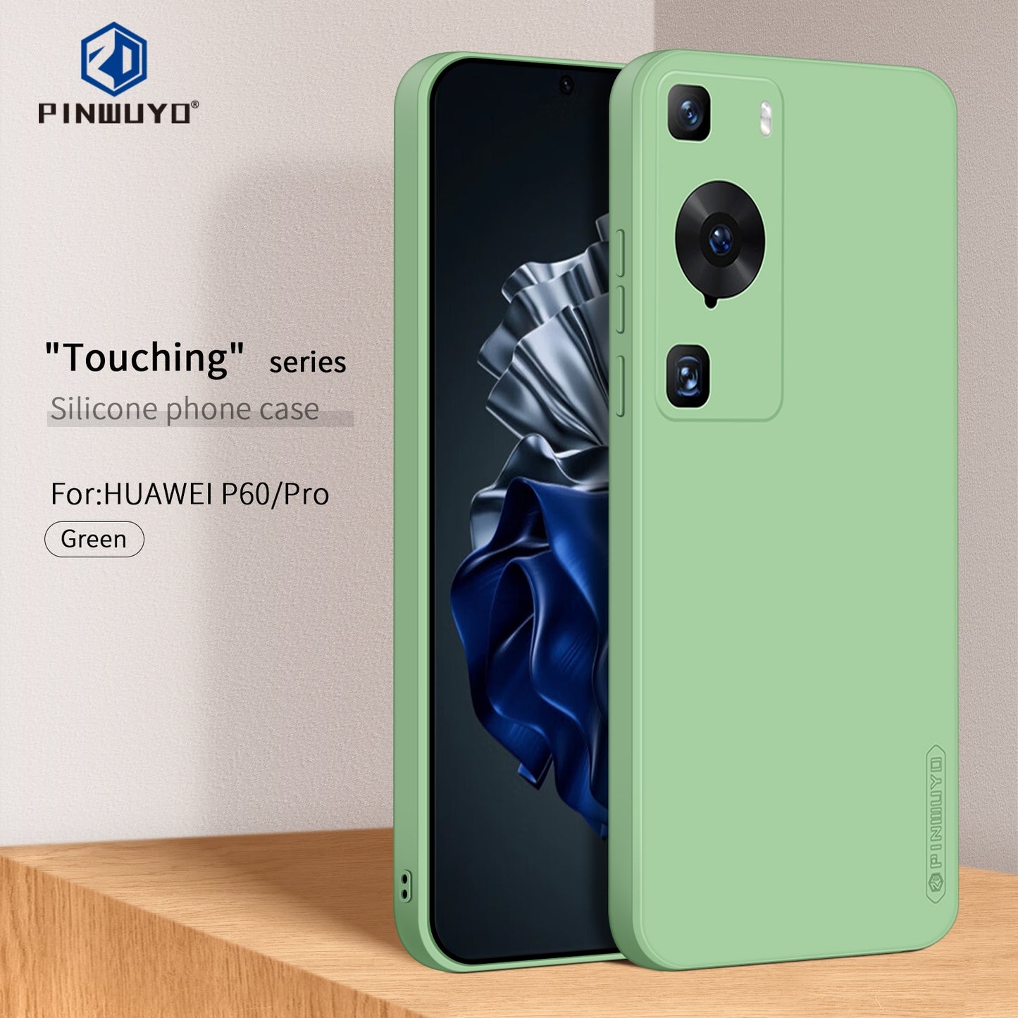 Huawei P60 Pro Phone Case - Liquid Silicone TPU Protective Cover with Anti-Scratch, Shockproof Design, Fingerprint Resistant & Soft Grip Feel
