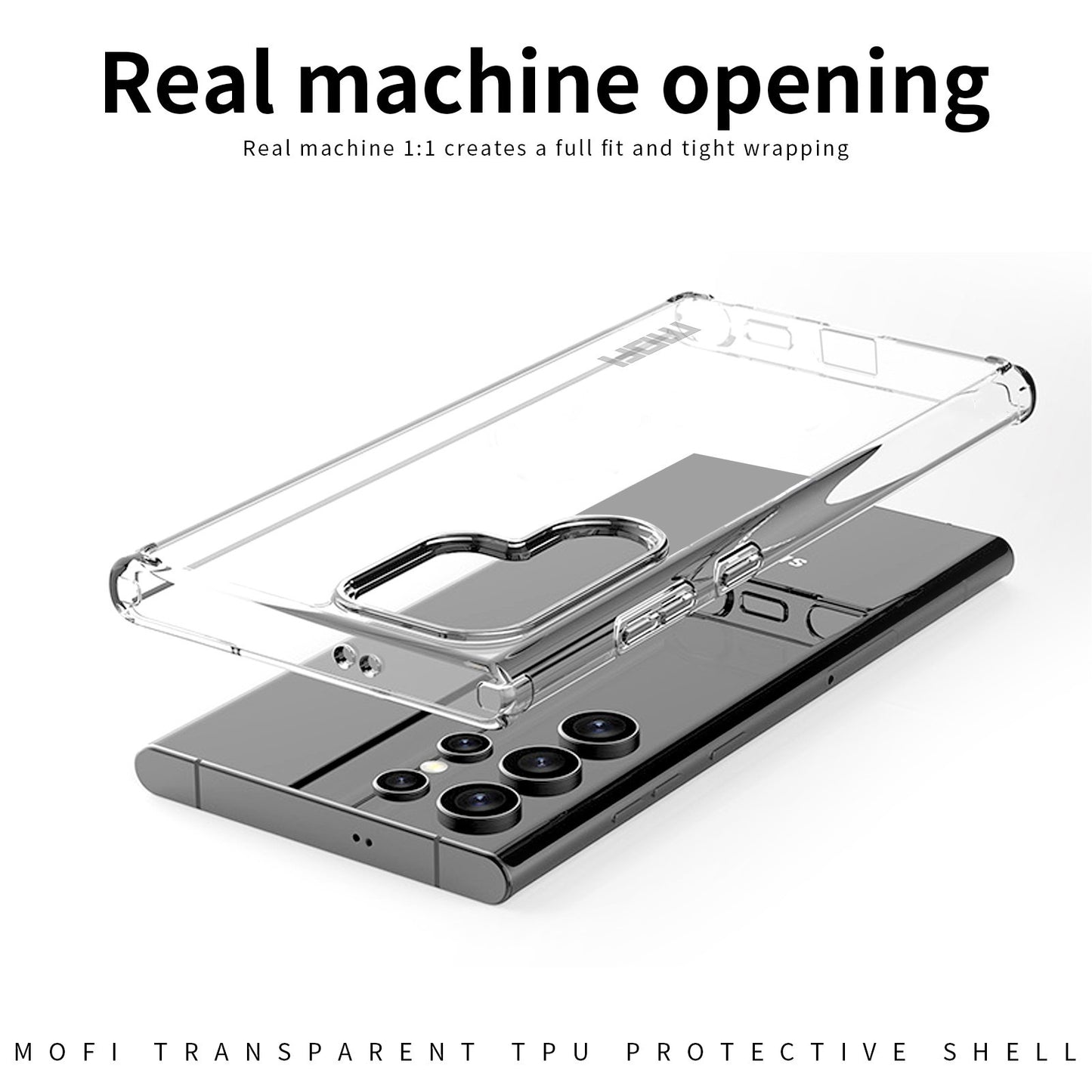 Samsung Galaxy S24 Ultra 5G Clear TPU Case - Ultra-Thin, Shockproof, Anti-Yellowing Transparent Soft Protective Cover with Precise Cutouts, Scratch Resistance & Lightweight Design