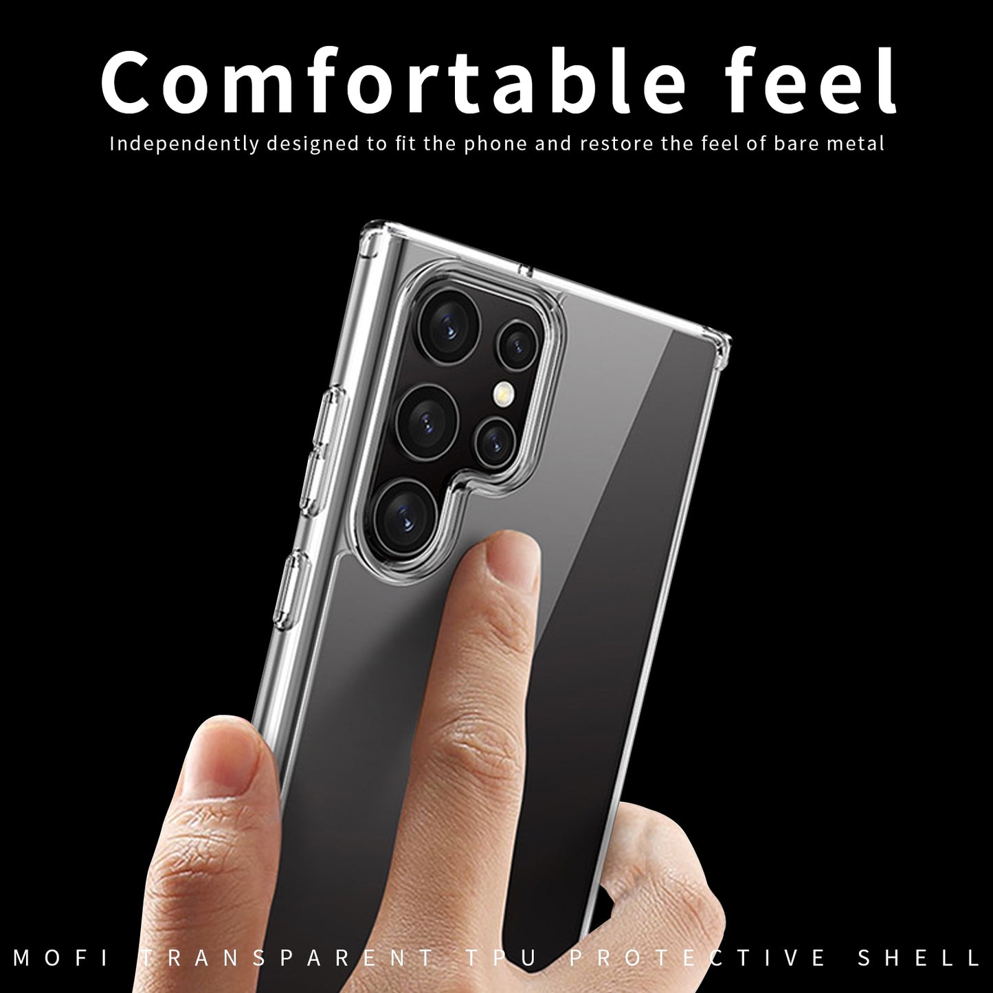 Samsung Galaxy S24 Ultra 5G Clear TPU Case - Ultra-Thin, Shockproof, Anti-Yellowing Transparent Soft Protective Cover with Precise Cutouts, Scratch Resistance & Lightweight Design