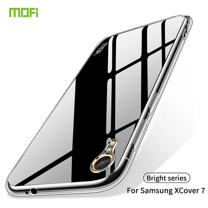 Samsung Galaxy Xcover 7 Clear TPU Case - Ultra-Thin, Shockproof, Anti-Yellowing Transparent Soft Protective Cover with Precise Cutouts, Scratch Resistance & Lightweight Design