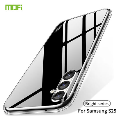 Samsung Galaxy S25 5G Clear TPU Case - Ultra-Thin, Shockproof, Anti-Yellowing Transparent Soft Protective Cover with Precise Cutouts, Scratch Resistance & Lightweight Design