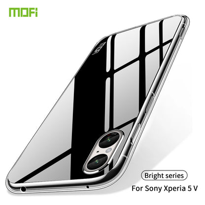 Sony Xperia 5 V Clear TPU Case - Ultra-Thin, Shockproof, Anti-Yellowing Transparent Soft Protective Cover with Precise Cutouts, Scratch Resistance & Lightweight Design