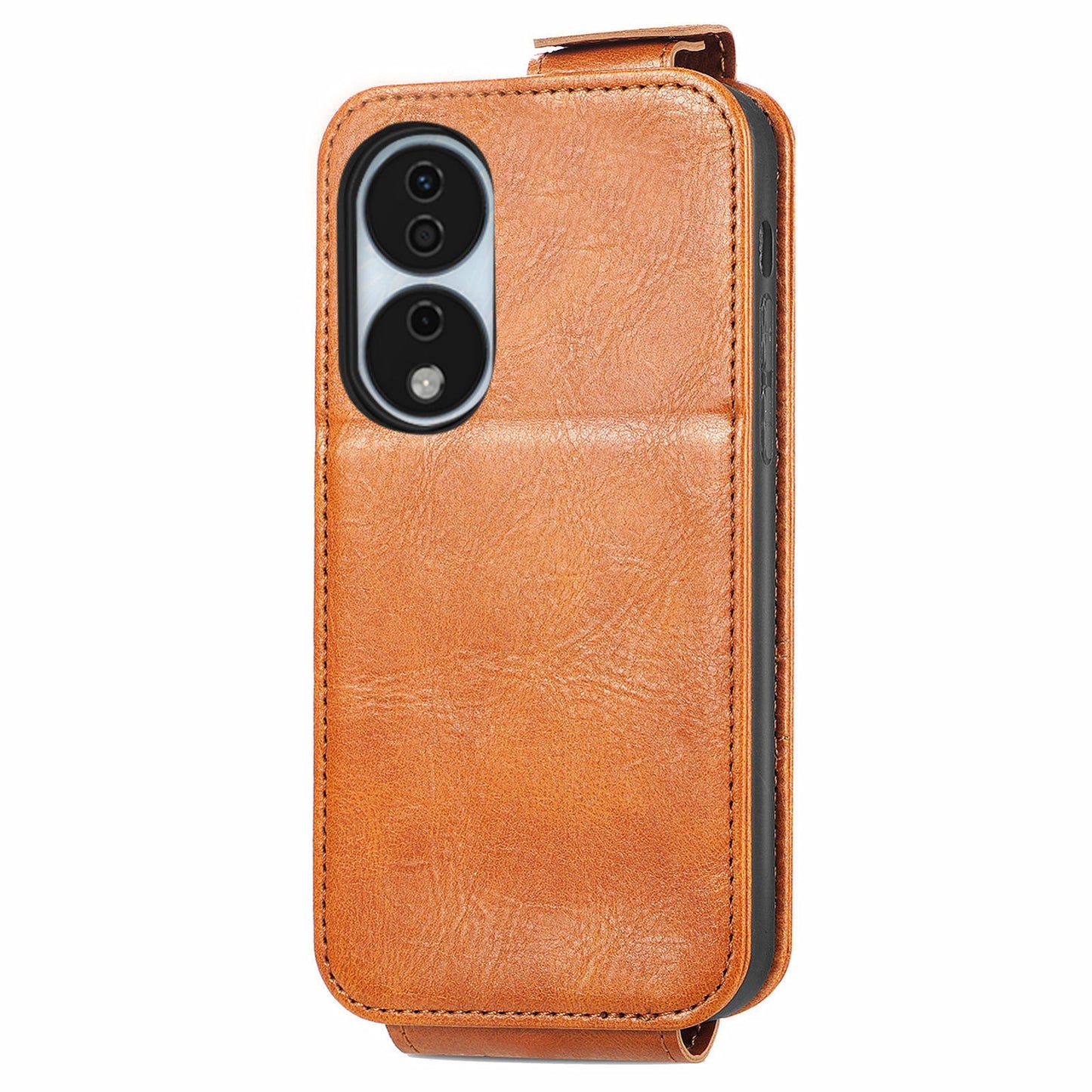 Honor X7b Zipper Wallet Case - Vertical Flip Leather Phone Cover with Multiple Card Slots and Stand