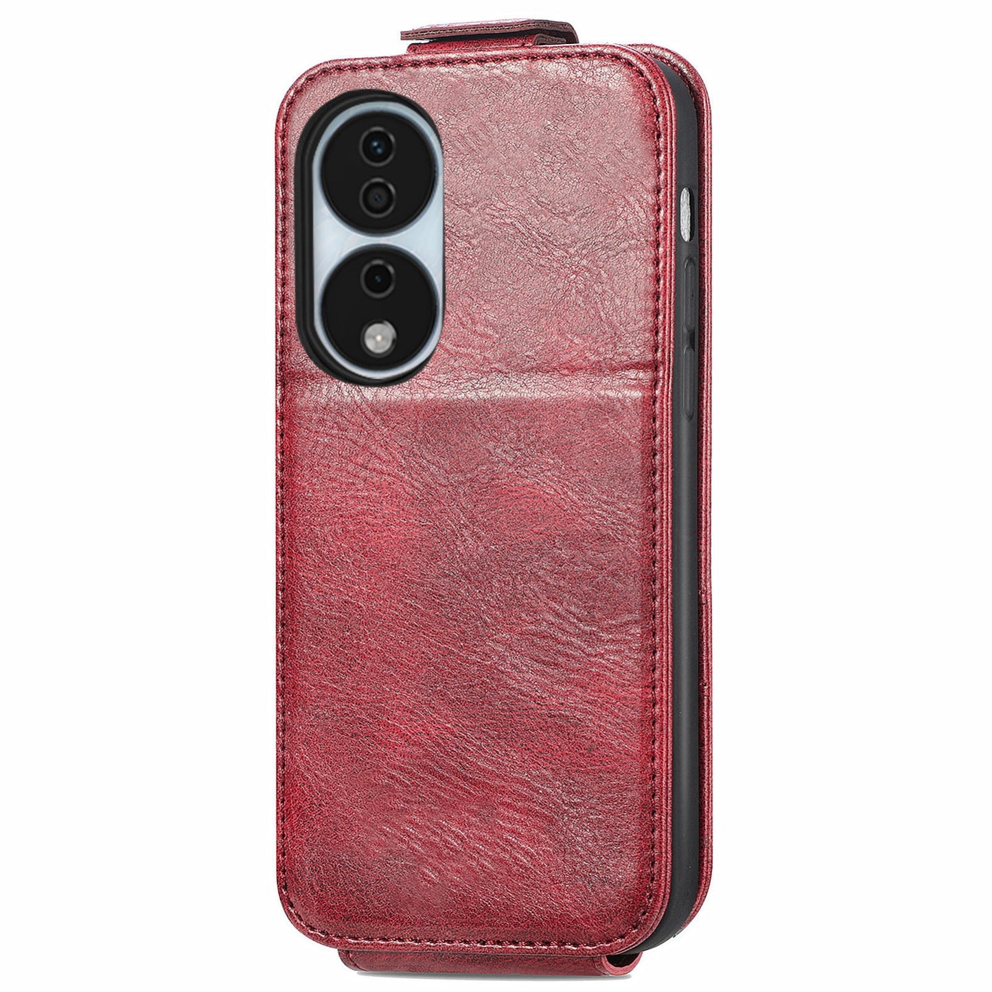 Honor X7b Zipper Wallet Case - Vertical Flip Leather Phone Cover with Multiple Card Slots and Stand