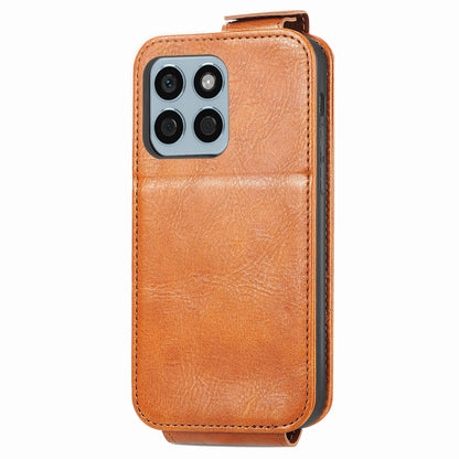 Honor X8b Zipper Wallet Case - Vertical Flip Leather Phone Cover with Multiple Card Slots and Stand