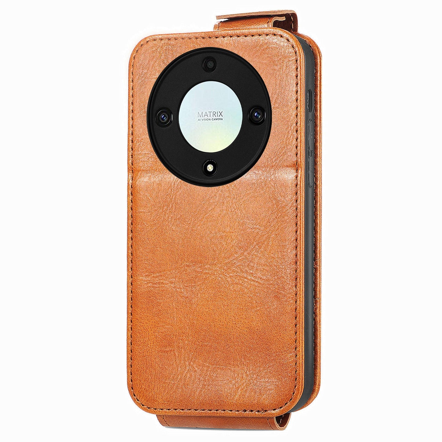 Honor X40 5G Zipper Wallet Case - Vertical Flip Leather Phone Cover with Multiple Card Slots and Stand