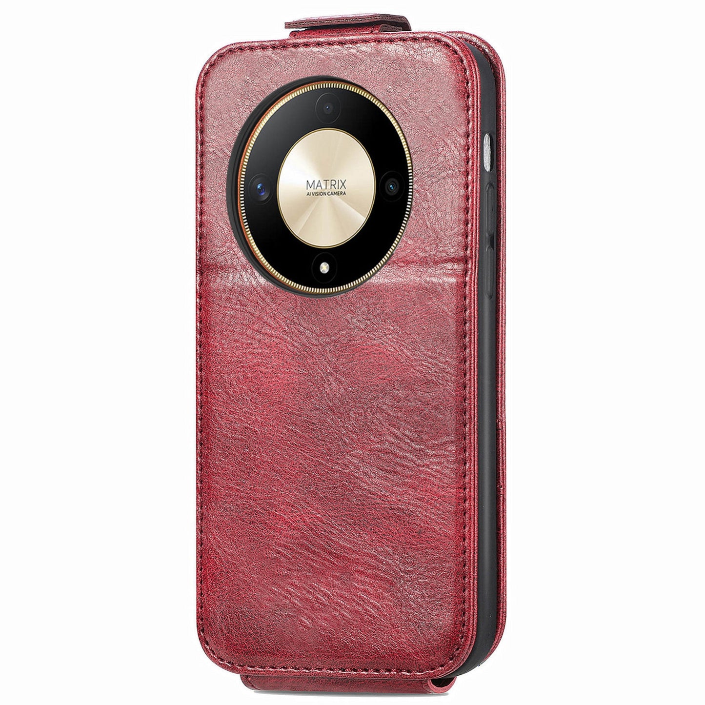 Honor X9b Zipper Wallet Case - Vertical Flip Leather Phone Cover with Multiple Card Slots and Stand