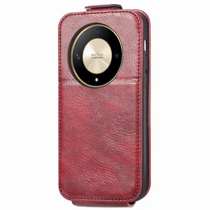 Honor X9b Zipper Wallet Case - Vertical Flip Leather Phone Cover with Multiple Card Slots and Stand