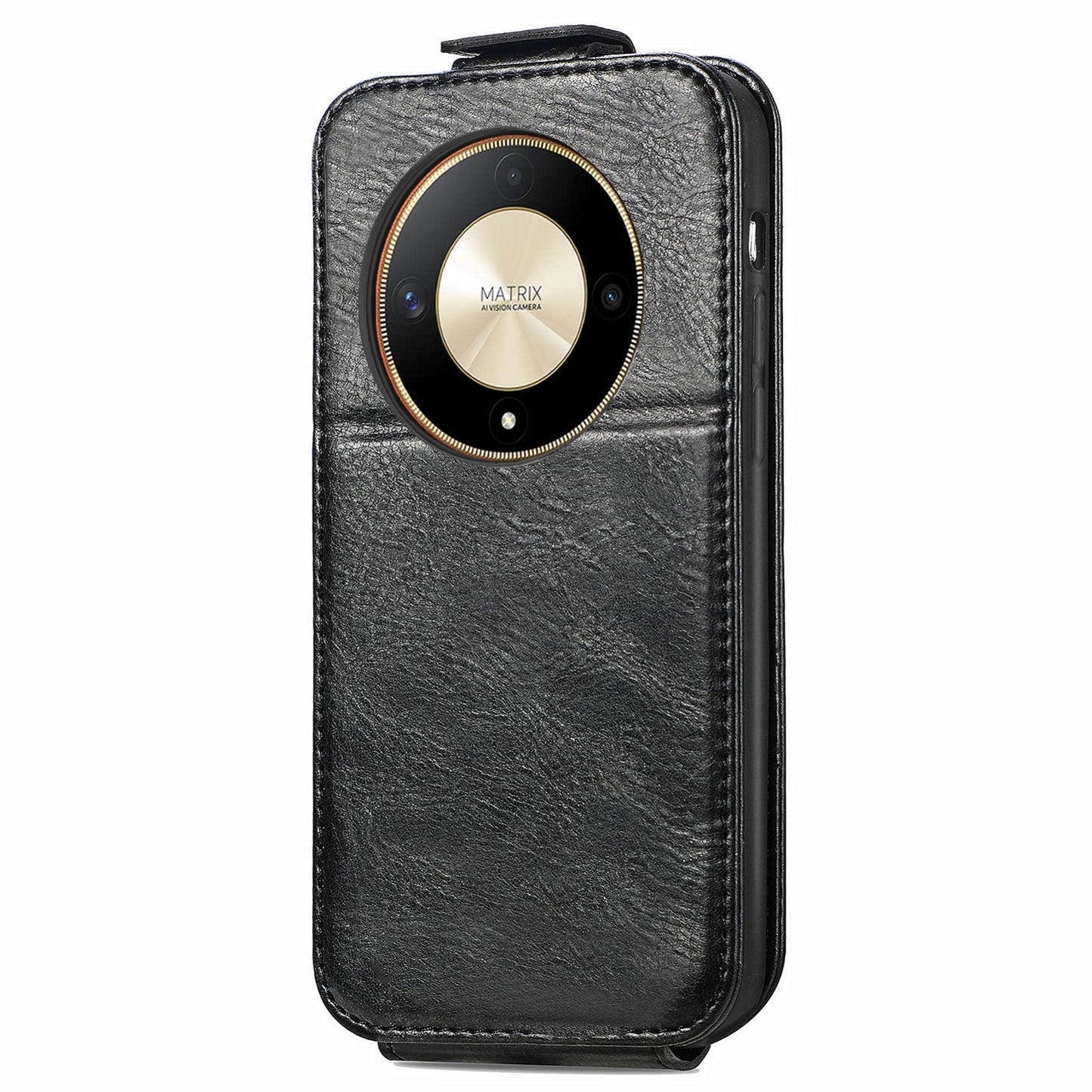 Honor X9b Zipper Wallet Case - Vertical Flip Leather Phone Cover with Multiple Card Slots and Stand