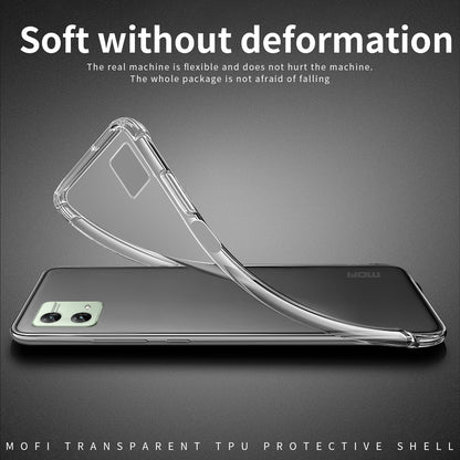 Motorola Moto G84 Clear TPU Case - Ultra-Thin, Shockproof, Anti-Yellowing Transparent Soft Protective Cover with Precise Cutouts, Scratch Resistance & Lightweight Design