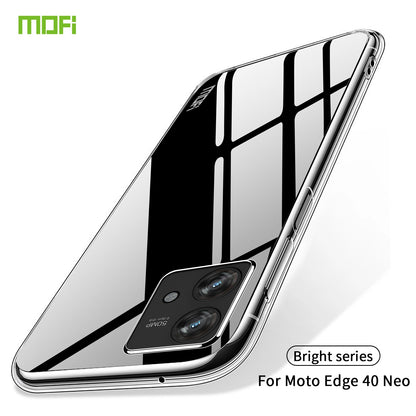 Motorola Edge 40 Neo Clear TPU Case - Ultra-Thin, Shockproof, Anti-Yellowing Transparent Soft Protective Cover with Precise Cutouts, Scratch Resistance & Lightweight Design