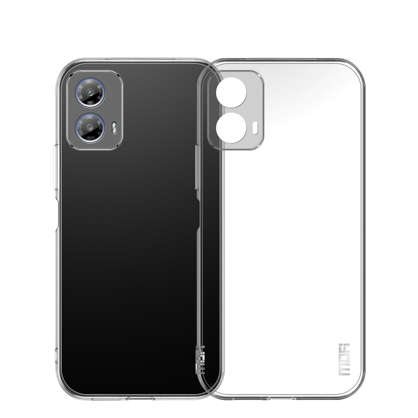 Motorola Moto G34 Clear TPU Case - Ultra-Thin, Shockproof, Anti-Yellowing Transparent Soft Protective Cover with Precise Cutouts, Scratch Resistance & Lightweight Design