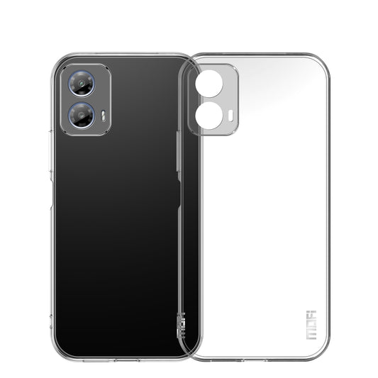 Motorola Moto G34 Clear TPU Case - Ultra-Thin, Shockproof, Anti-Yellowing Transparent Soft Protective Cover with Precise Cutouts, Scratch Resistance & Lightweight Design