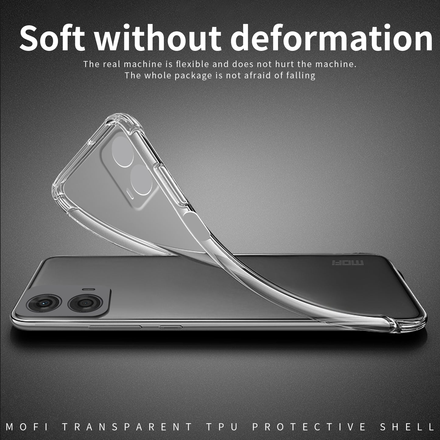 Motorola Moto G24/G04 Clear TPU Case - Ultra-Thin, Shockproof, Anti-Yellowing Transparent Soft Protective Cover with Precise Cutouts, Scratch Resistance & Lightweight Design