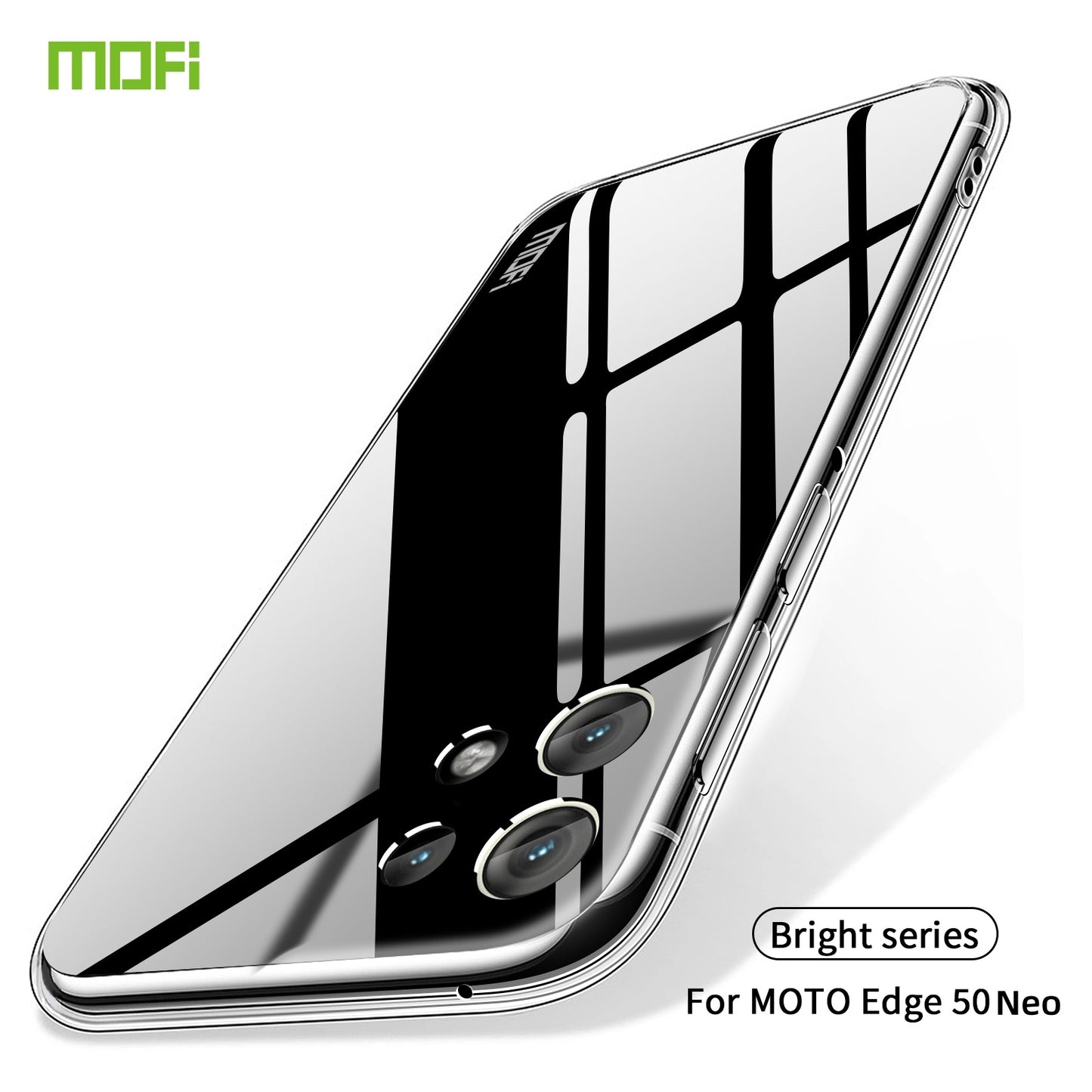 Motorola Edge 50 Neo Clear TPU Case - Ultra-Thin, Shockproof, Anti-Yellowing Transparent Soft Protective Cover with Precise Cutouts, Scratch Resistance & Lightweight Design