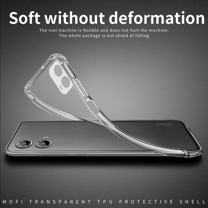 Motorola Moto G35 Clear TPU Case - Ultra-Thin, Shockproof, Anti-Yellowing Transparent Soft Protective Cover with Precise Cutouts, Scratch Resistance & Lightweight Design