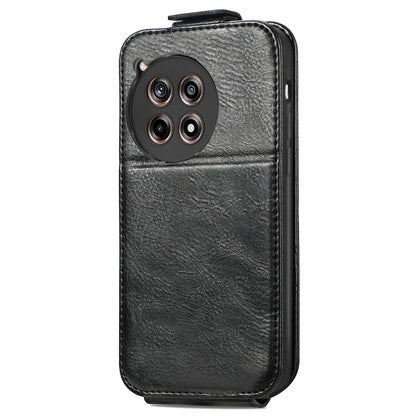 OnePlus 12R Zipper Wallet Case - Vertical Flip Leather Phone Cover with Multiple Card Slots and Stand