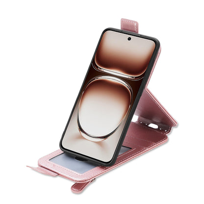 OnePlus Nord 4 Zipper Wallet Case - Vertical Flip Leather Phone Cover with Multiple Card Slots and Stand