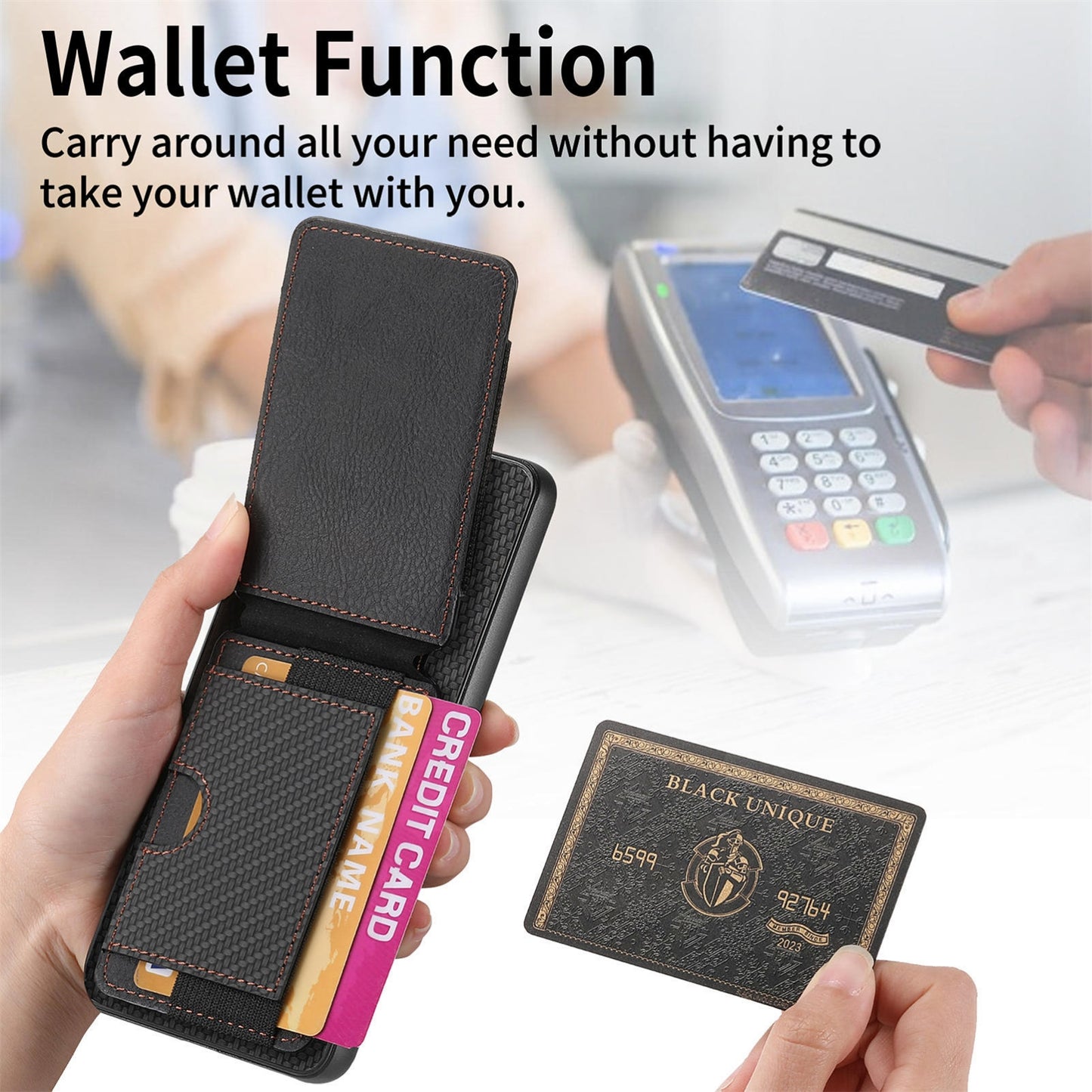 Xiaomi Redmi 10A Vertical Flip Wallet Stand Phone Case with Carbon Fibre Pattern
