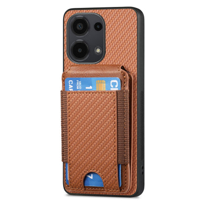 Xiaomi Mi 11 Lite Vertical Flip Wallet Stand Phone Case with Carbon Fibre Pattern