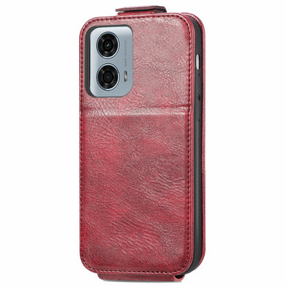 Motorola Moto G24 Power 4G Zipper Wallet Case - Vertical Flip Leather Phone Cover with Multiple Card Slots and Stand