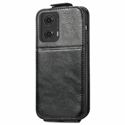 Motorola Moto G24 Zipper Wallet Case - Vertical Flip Leather Phone Cover with Multiple Card Slots and Stand