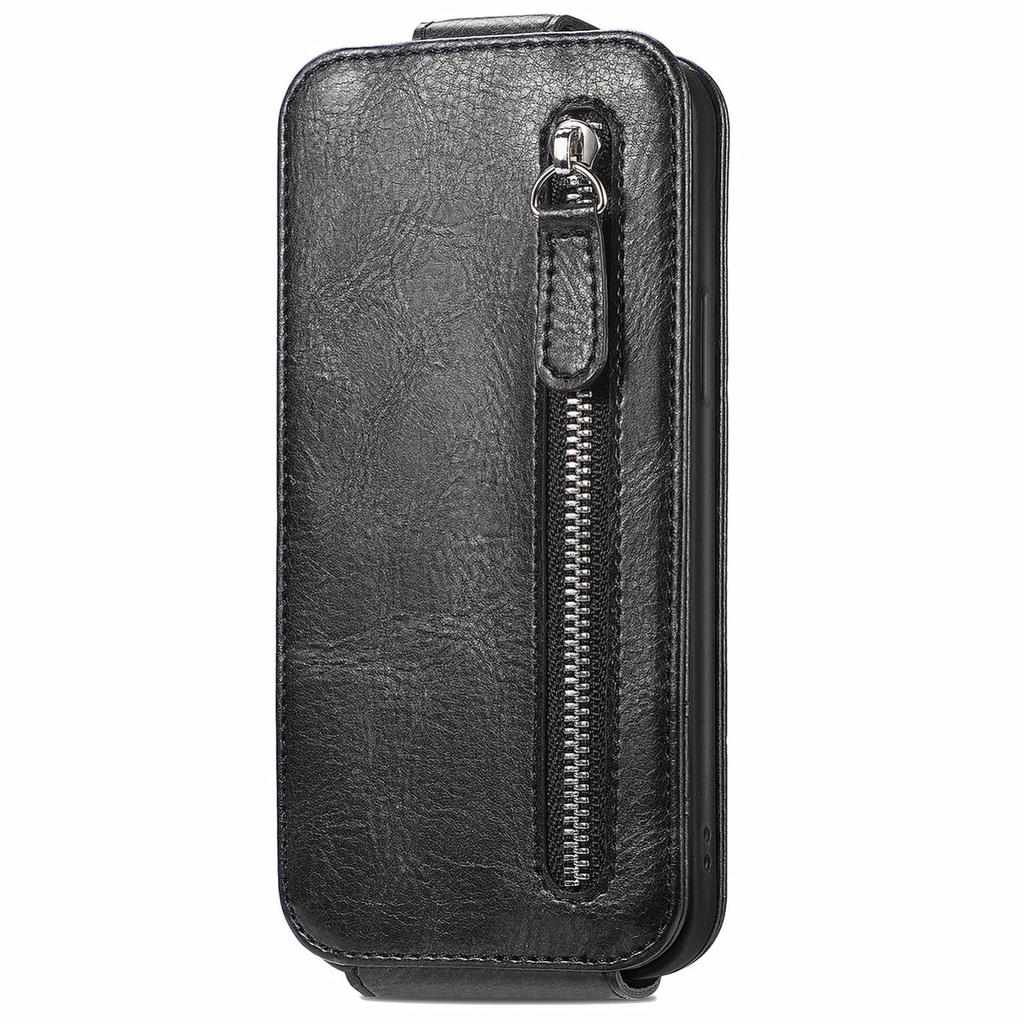 Sony Xperia 1 IV Zipper Wallet Case - Vertical Flip Leather Phone Cover with Multiple Card Slots and Stand