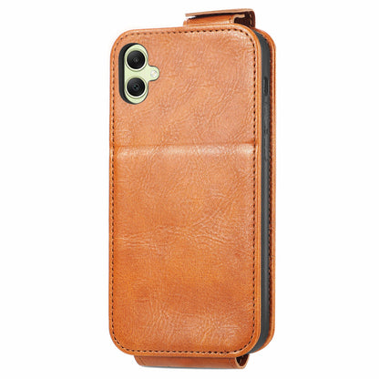 Samsung Galaxy A05 Zipper Wallet Case - Vertical Flip Leather Phone Cover with Multiple Card Slots and Stand