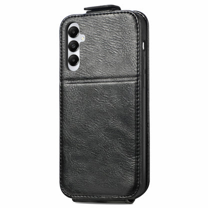 Samsung Galaxy A05s Zipper Wallet Case - Vertical Flip Leather Phone Cover with Multiple Card Slots and Stand