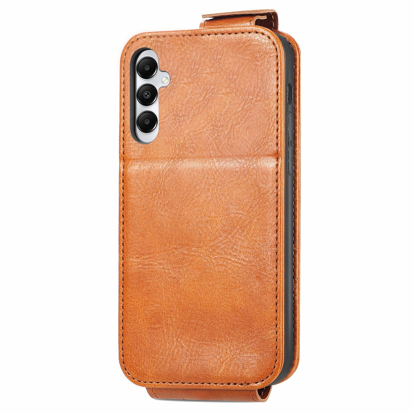 Samsung Galaxy A05s Zipper Wallet Case - Vertical Flip Leather Phone Cover with Multiple Card Slots and Stand