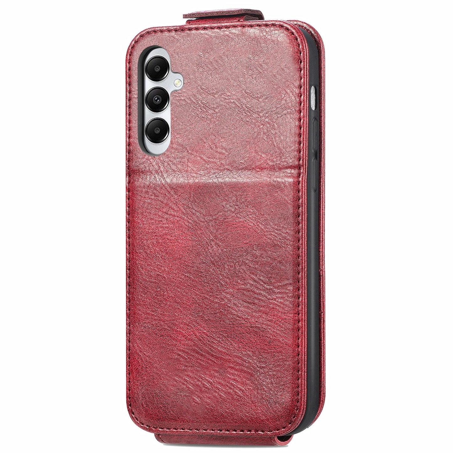 Samsung Galaxy A05s Zipper Wallet Case - Vertical Flip Leather Phone Cover with Multiple Card Slots and Stand