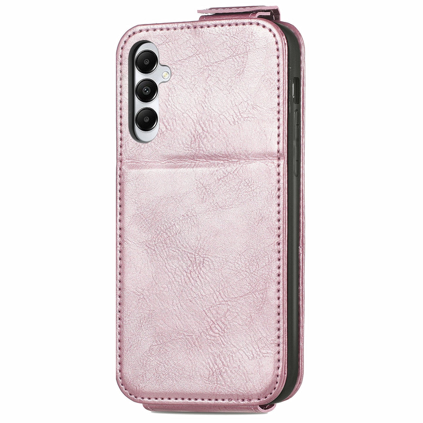 Samsung Galaxy A05s Zipper Wallet Case - Vertical Flip Leather Phone Cover with Multiple Card Slots and Stand