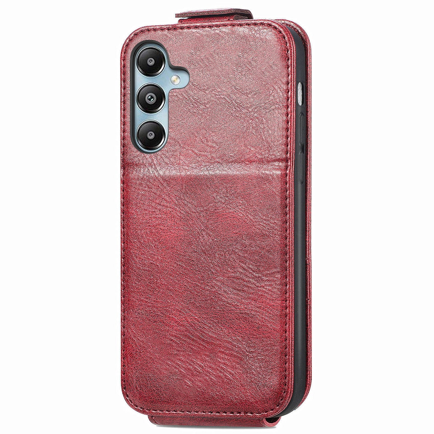 Samsung Galaxy M14 Zipper Wallet Case - Vertical Flip Leather Phone Cover with Multiple Card Slots and Stand