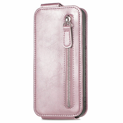 Samsung Galaxy A06 Zipper Wallet Case - Vertical Flip Leather Phone Cover with Multiple Card Slots and Stand