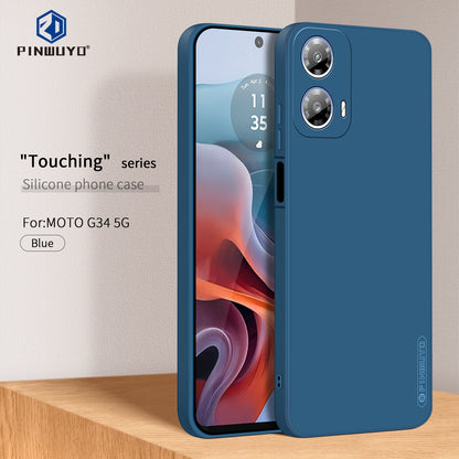 Motorola Moto G34 5G Phone Case - Liquid Silicone TPU Protective Cover with Anti-Scratch, Shockproof Design, Fingerprint Resistant & Soft Grip Feel
